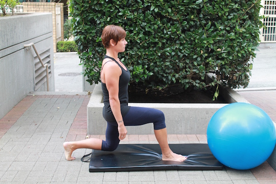 Lunge demonstrated by Vancouver Sports Therapy